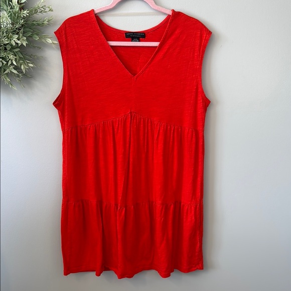 π 3/$20 EUC Social Standard By Sanctuary Red Sleeveless Tiered Tank Top Size XL - Picture 1 of 5